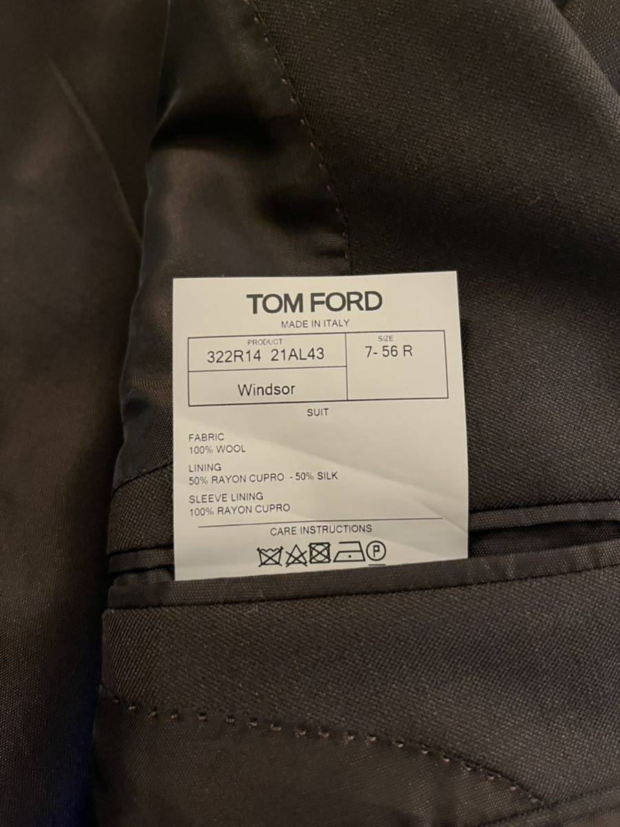Tom Ford スーツセットアップ　ウィンザー　Windsor ダークブラウン　1円_画像4