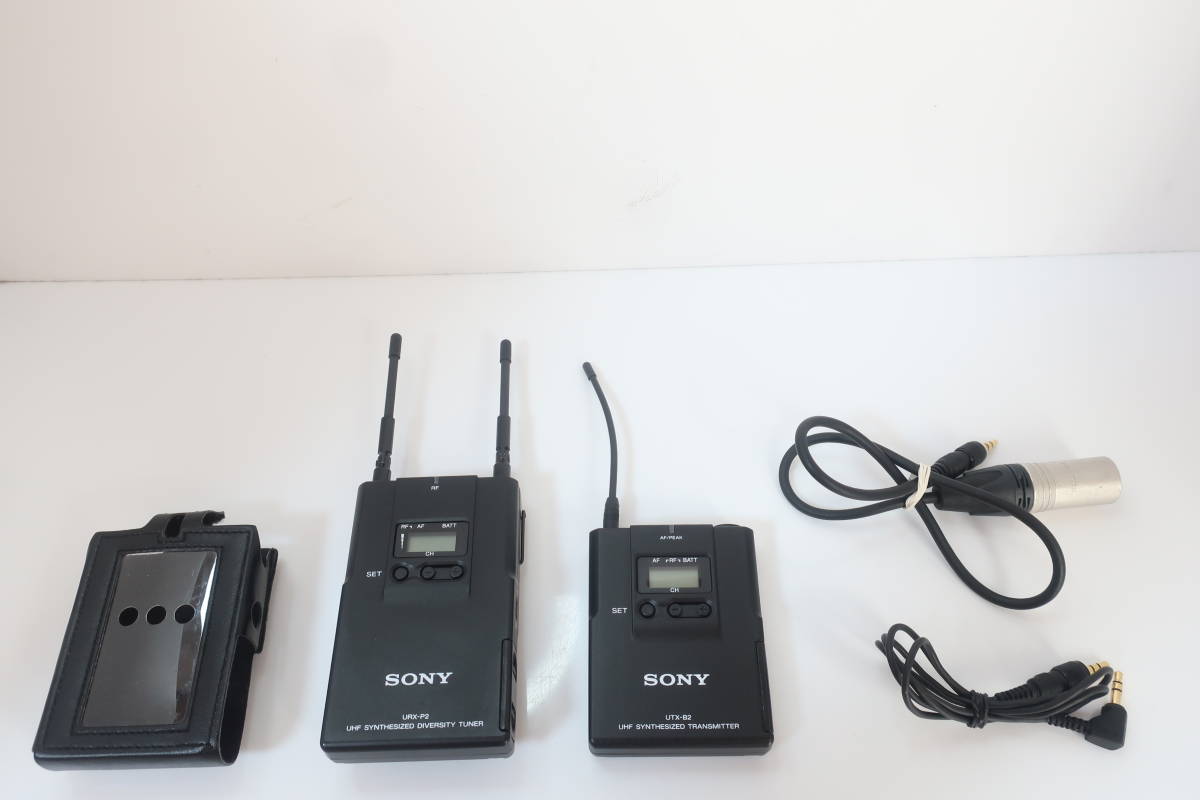 ★極上品★ SONY ソニー UWP-V1 UHFワイヤレスマイクロホン UTX-B2 URX-P2セット トランスミッター ダイバシティーチューナー #2762