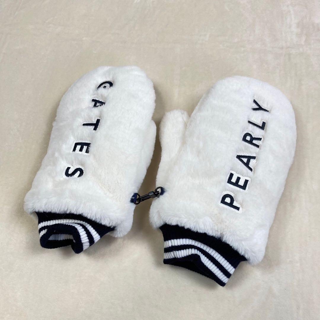 美品PEARLY GATES パーリーゲイツホワイトグローブ手袋ミトン－日本