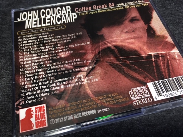 Stoic Blue ★ John Cougar Mellencamp -「Coffee Break 1984」1CDR_画像3