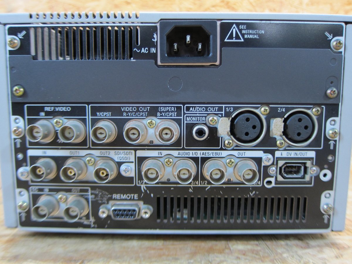 ◎【通電確認済み】SONY DSR-1500A DVCAMレコーダー DRUM 39×10 ジャンク 現状品◎V480_画像4