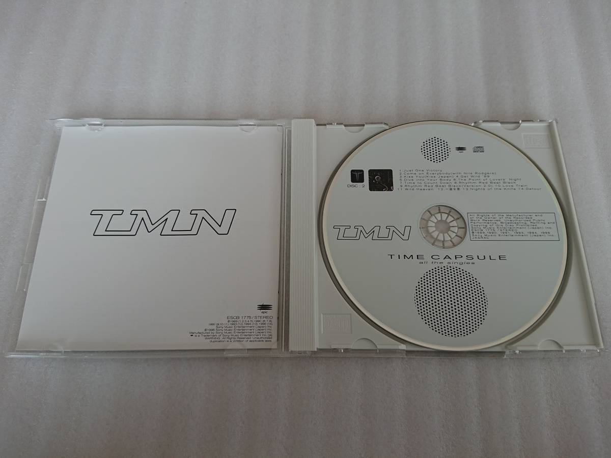 TMN TM NETWORK ネットワーク TIME CAPSULE タイム カプセル all the singles 初回 限定 特典 2枚組 Best ベスト 小室哲哉 宇都宮隆_画像3