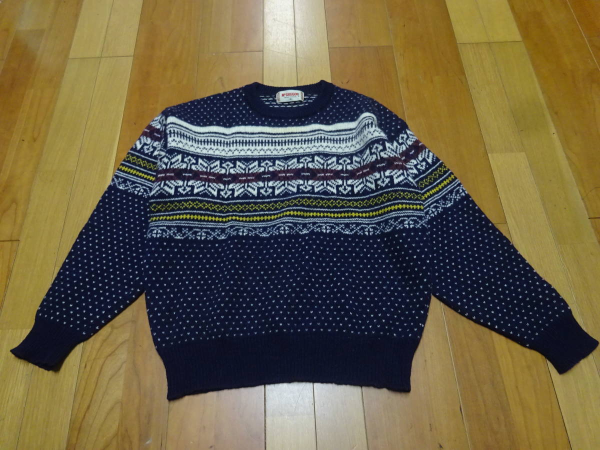 ■Ｐ-309 ■McGREGOR 二ット セーター サイズＭ_画像1