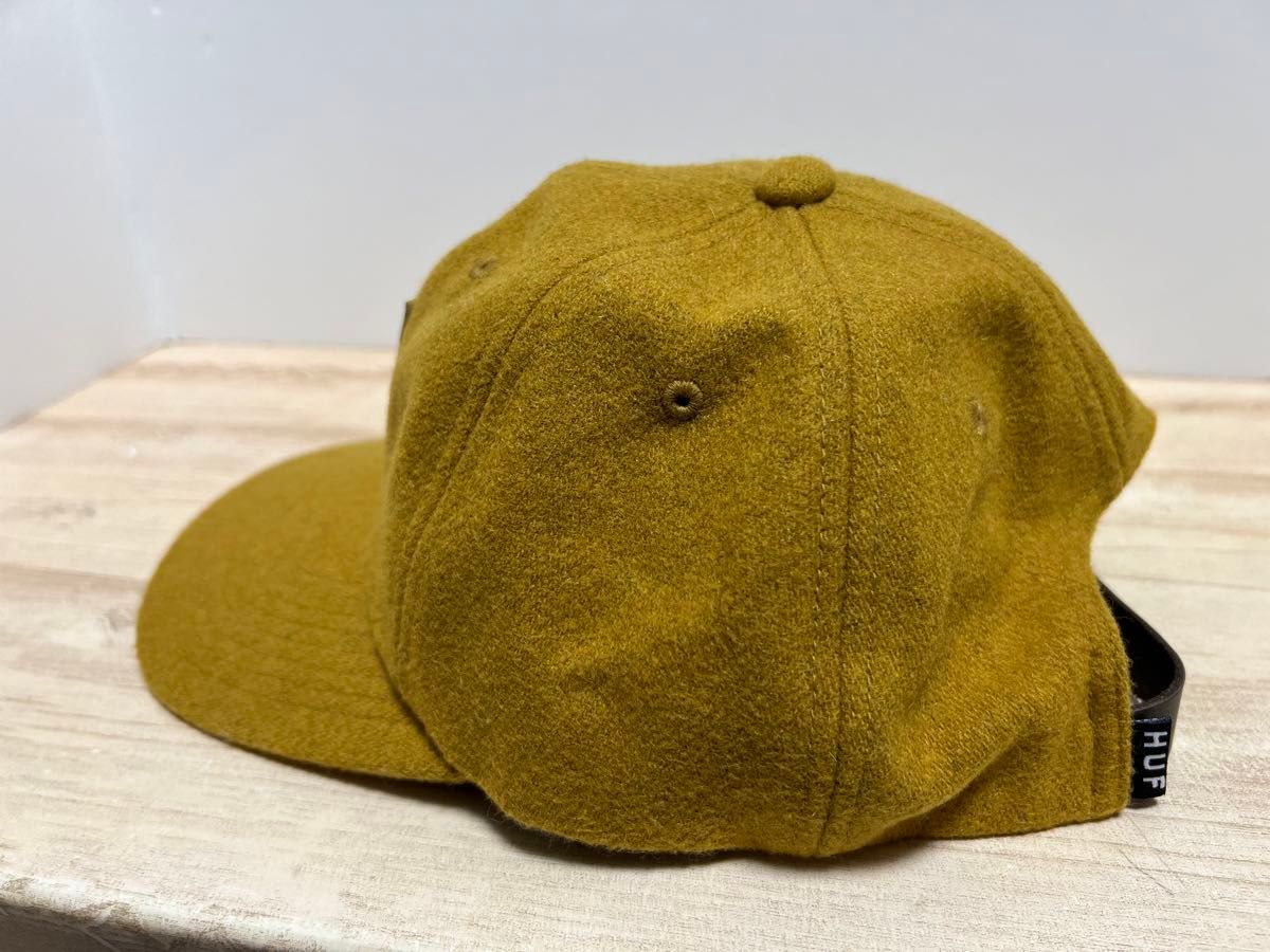 【海外限定】HUF ハフ　キャップ 帽子 Box logo ボックスロゴ　rn#:114910 wool