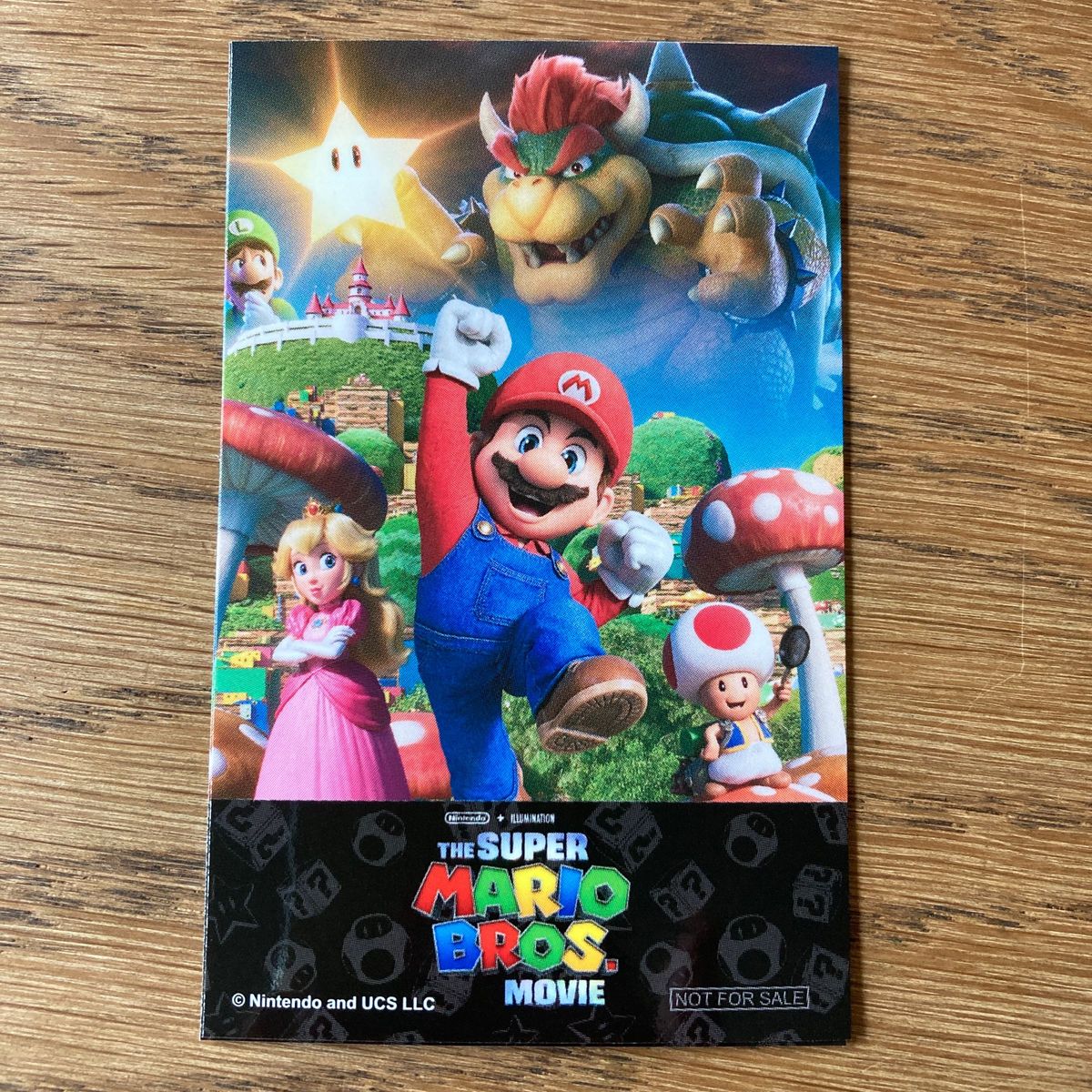スーパーマリオブラザーズ 特製シール付き 映画 ザ・スーパーマリオブラザーズ・ムービー シール 3枚
