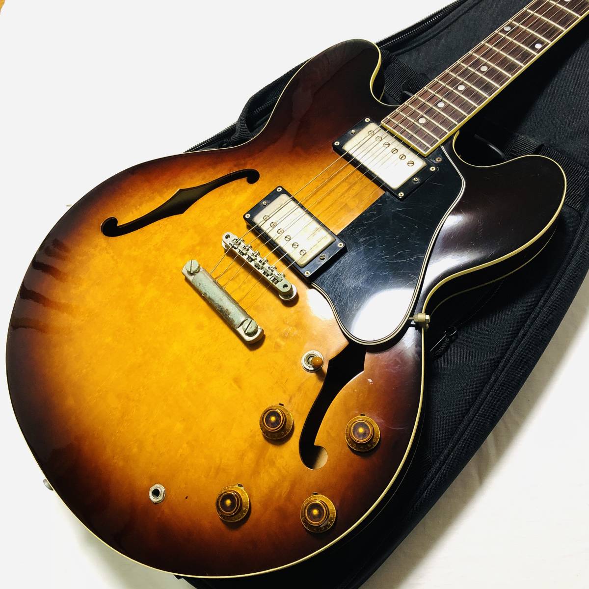 Burny RSA-100 Revival ES-335 model - バーニー フェルナンデス セミアコモデル - MADE IN JAPAN VINTAGE 1980s_画像2