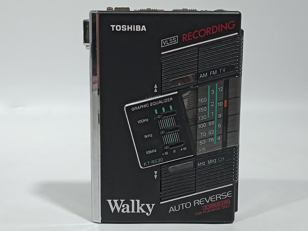 【動作未確認・ジャンク】 TOSHIBA 東芝 Walky ステレオラジオカセットレコーダー KT-RS30 [11-3] No.9019_画像1