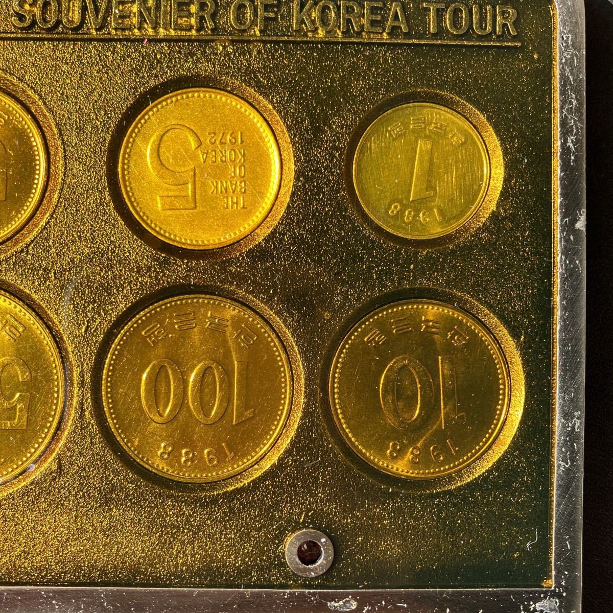 韓国 COINS SET OF BANK OF KOREA 1988年 ソウルオリンピック 1985年 1972年　韓国銀行 記念硬貨 コイン 切手 セット　★30_画像7