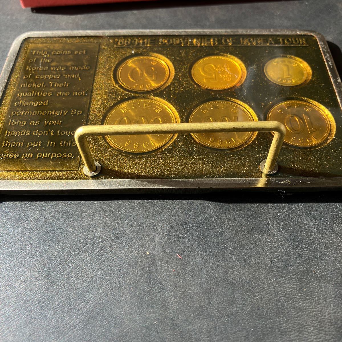 韓国 COINS SET OF BANK OF KOREA 1988年 ソウルオリンピック 1985年 1972年　韓国銀行 記念硬貨 コイン 切手 セット　★30_画像9