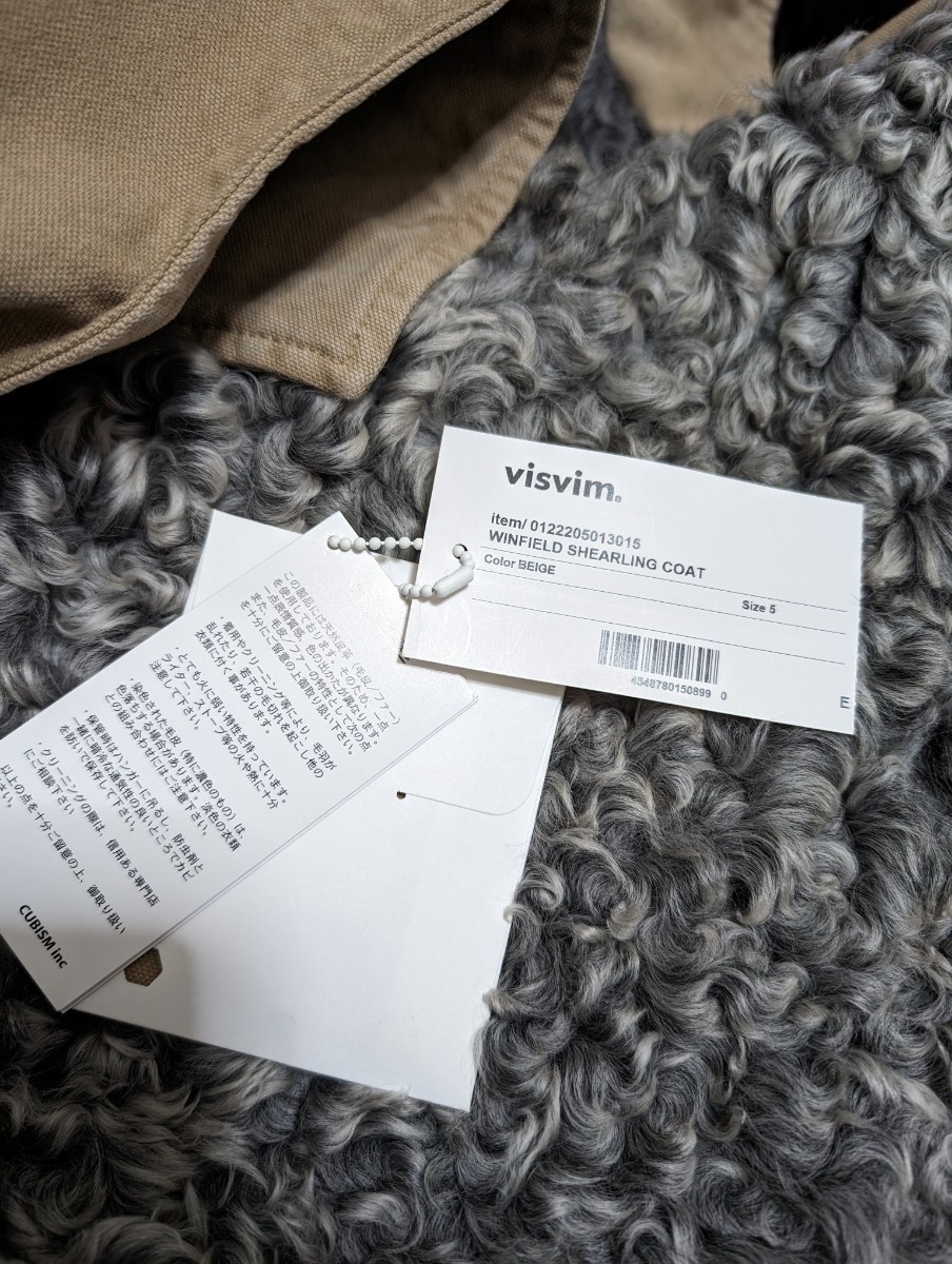 VISVIM 22aw WINFIELD SHEARLING COAT 5 ict デニム_画像6