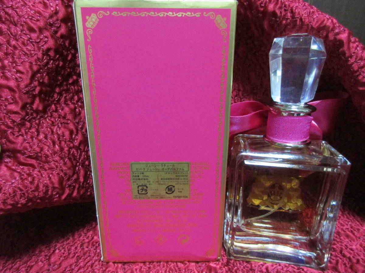 即決　箱付き未使用　 ジューシー クチュール ビバ ラ ジューシー EDP/SP お得な100ML　VIVA LA JUICY JUICY COUTURE　　_画像2