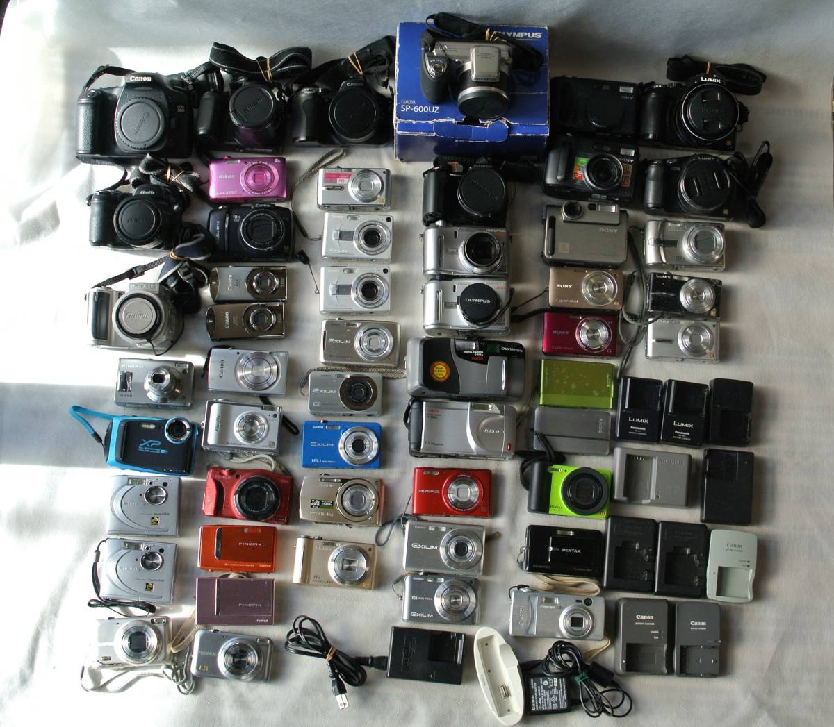 デジカメ デジタルカメラ カメラ ジャンク 大量 まとめて まとめ 50台以上 120サイズ発送 部品取り SONY Canon OLYMPUS Nikon FUJIFILM_画像1