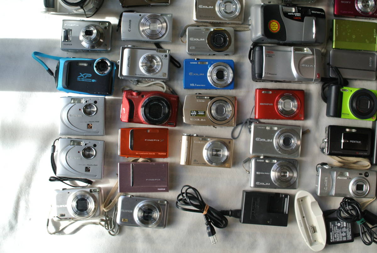 デジカメ デジタルカメラ カメラ ジャンク 大量 まとめて まとめ 50台以上 120サイズ発送 部品取り SONY Canon OLYMPUS Nikon FUJIFILM_画像4