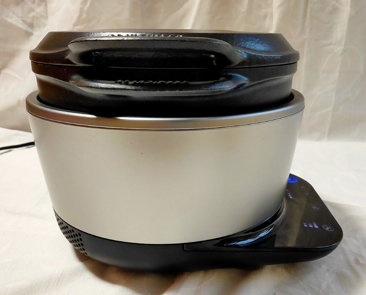 ★VERMICULAR RICEPOT/POT HEATER バーミキュラ ライスポット/ポットヒーター PH23A★ 鋳物ホーロー鍋用 IH調理器 炊飯器 動作確認済 01625_画像5