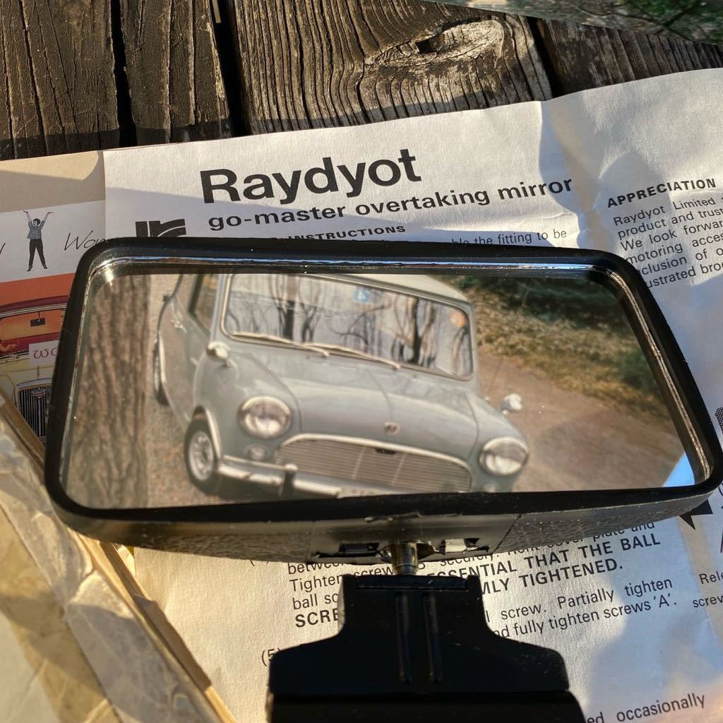 Raydyot*re- yacht new old goods over Tey car mirror assistance mirror * Britain made / that time thing Rover Mini /BMC Mini / Austin /ADO16/ bump la/MG/ crab eyes 