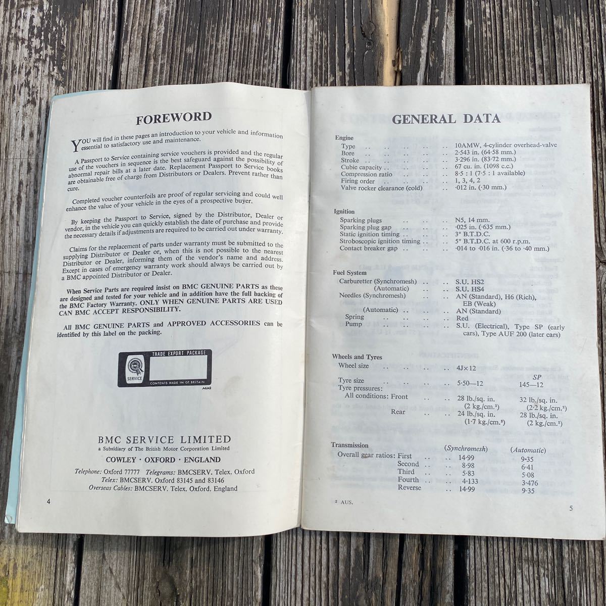 BMC AUSTIN 1100 Drivrr*s Handbook* Austin 1100 driver's рука книжка 1966 оригинальная деталь Британия производства / Morris / Morris /ADO16/ bump la