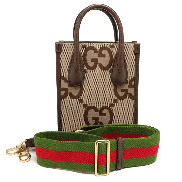 美品 グッチ ジャンボGG ミニトートバッグ 699406 2WAYバッグ ショルダーバッグ GUCCI