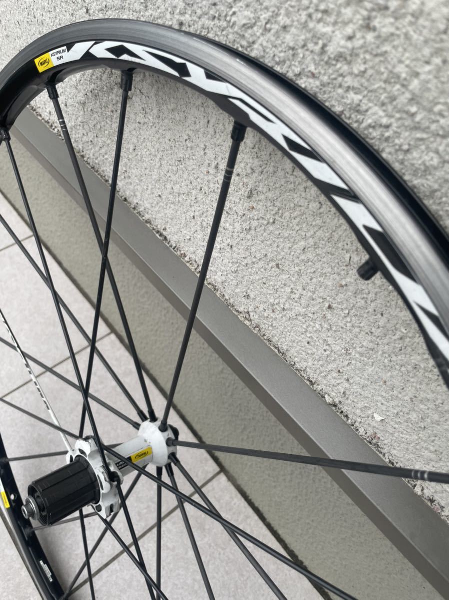 SEAL限定商品 mavic キシリウムSR 前後セット　リアスポーク折れシマノフリー