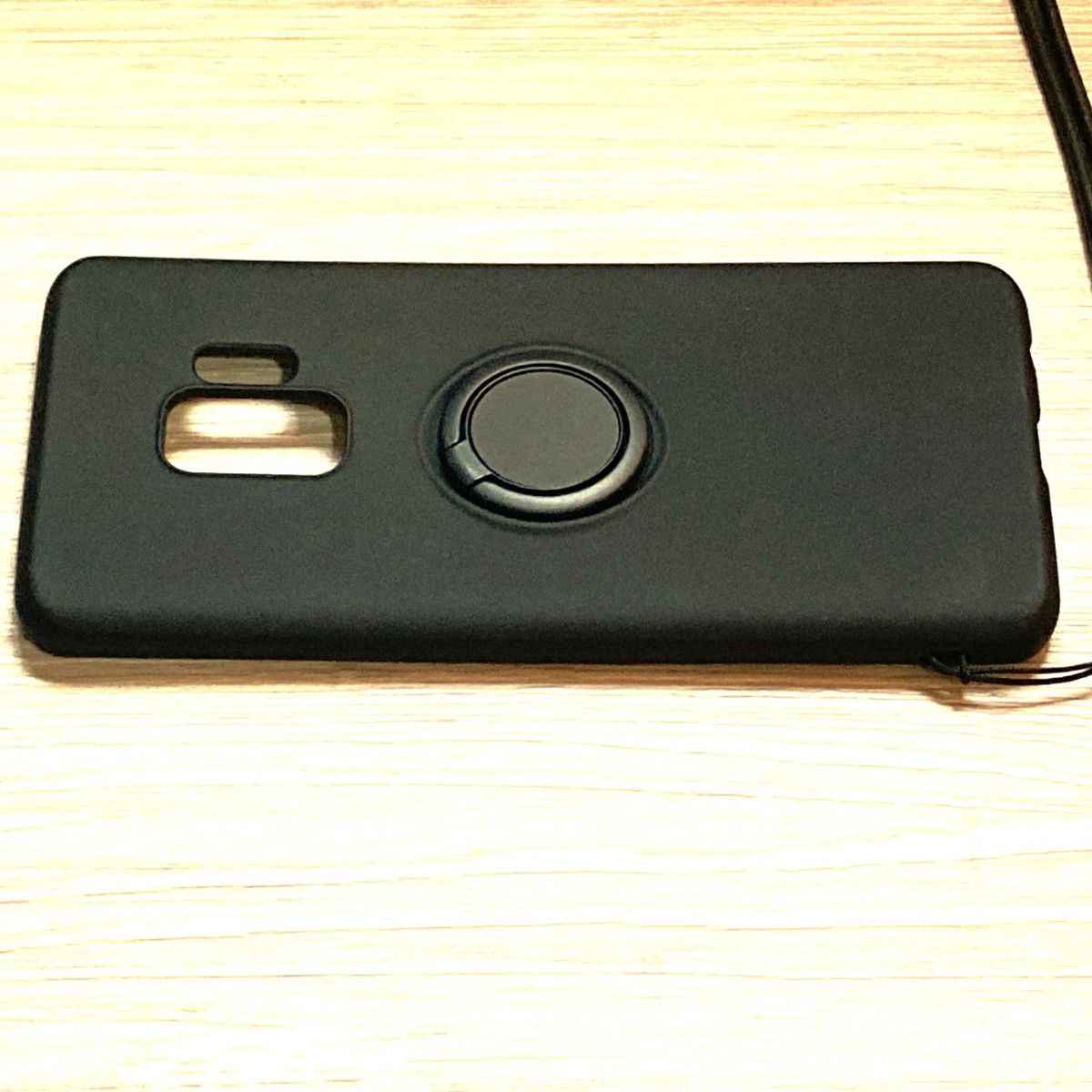 Galaxy S9 　SC-02K 　 SCV38 ケース　スマホ リング　ブラック