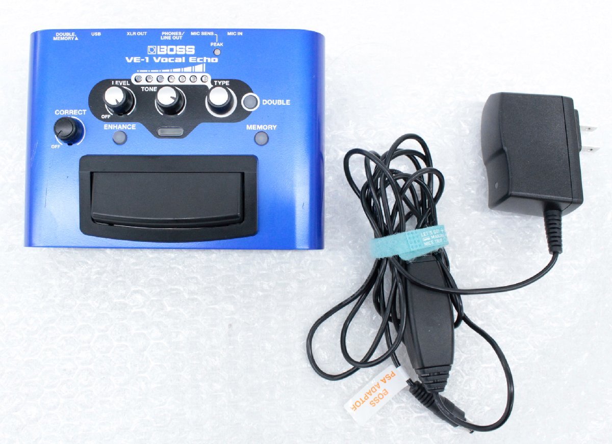 ●【中古・未メンテナンス品】BOSS ボス VE-1 Vocal Echo ボス ボーカル用エフェクター【音出し動作確認済み】：_画像1