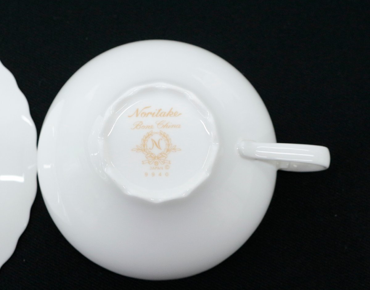 【中古品】Noritake ノリタケ　キューティーローズ カップ＆ソーサー ２客セット ;;_画像3