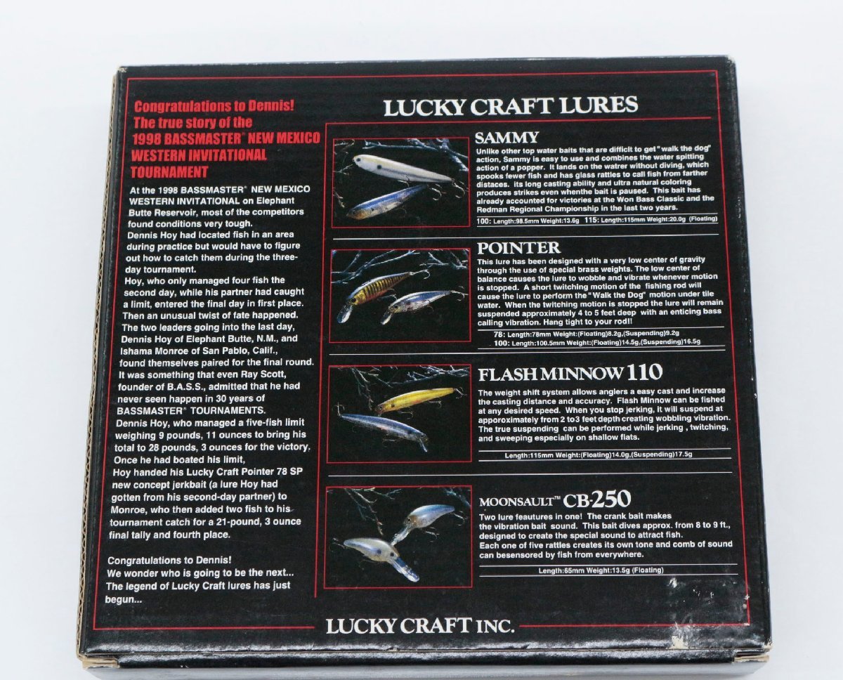 ●【中古・内箱未開封品】ラッキークラフト ポインター78SP Lucky Craft POINTER 78SP Limited Edition ルアーセット'_画像4