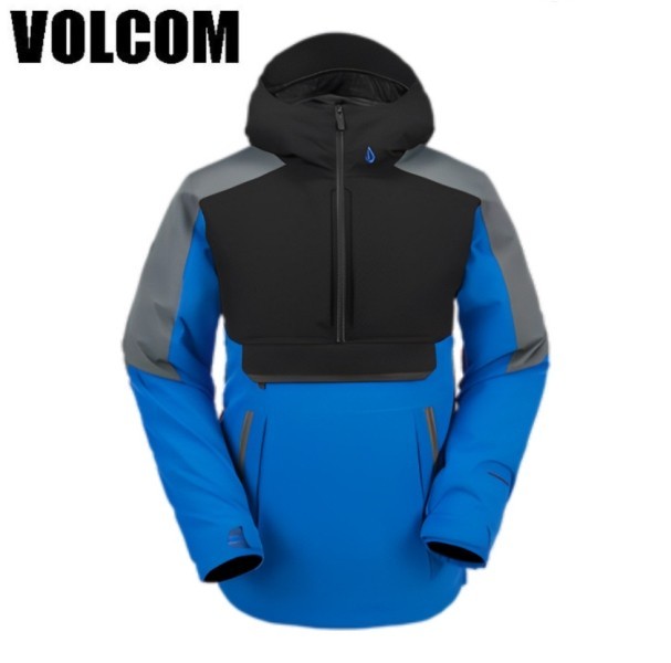 【23-24】 VOLCOM BRIGHTON PULLOVER BLUE ボルコム ブライトン プルオーバー スノーボードウェア ジャケット Mサイズ