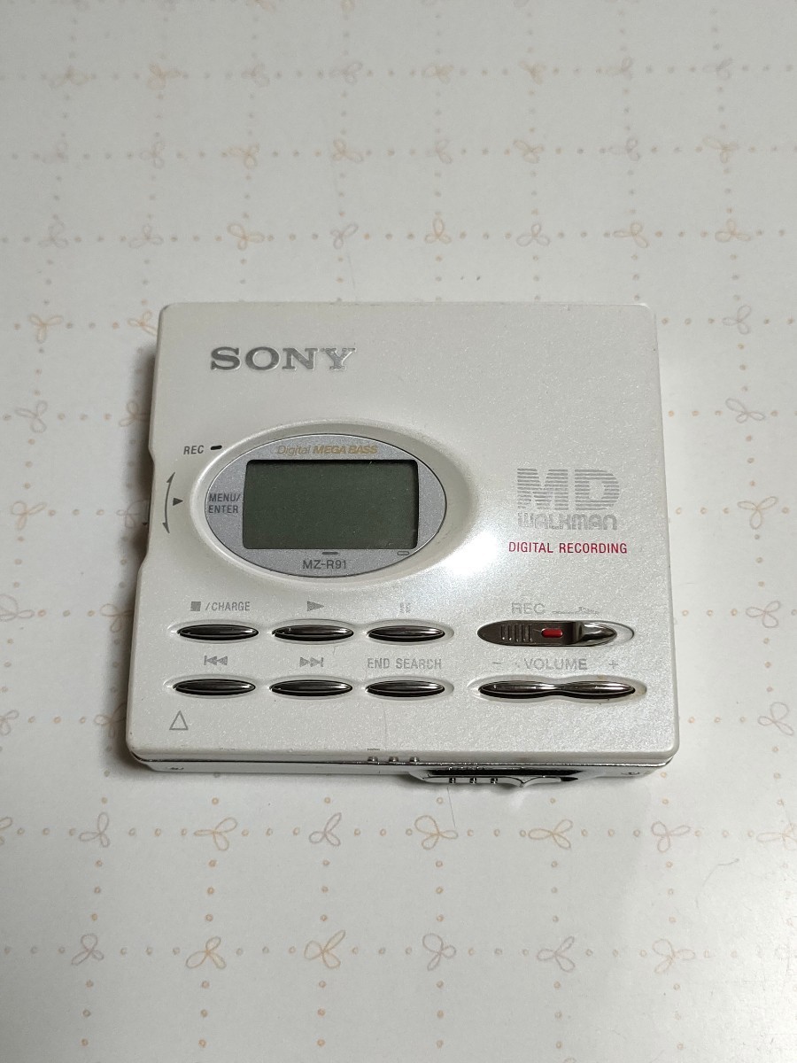 SONY MD WALMAN MZ-R91 ホワイト_画像1