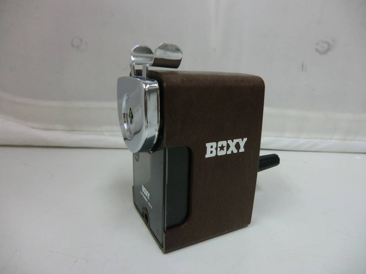 ★★三菱 ミツビシ BOXY 鉛筆削り レトロ 中古 動作確認済み★★の画像1