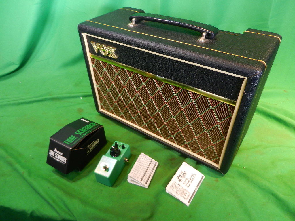 yh231222-021A9 VOX Pathfinder 10 ibanez TSmini セット 中古品 ボックス アイバニーズ イバニーズ アンプ エフェクター_画像1