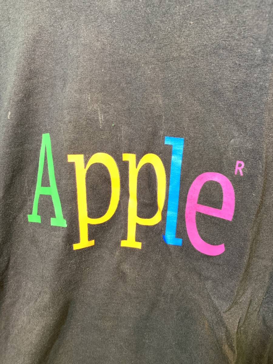 yw231212-006A7 Apple Tシャツ ビンテージ 中古品 海外直輸入品 XL レア 珍しい Rainbow Macintosh レインボー ファッション 半袖 アップルの画像2
