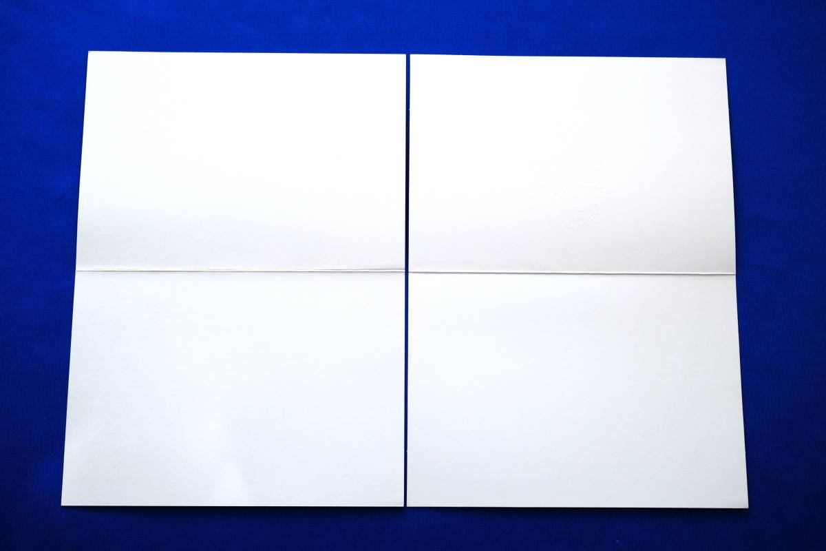 グリーティングカード 二つ折りカード 世界身体障害芸術家協会 雪国 こいぬ バラ 紙製 ６枚セット【未使用】_画像7