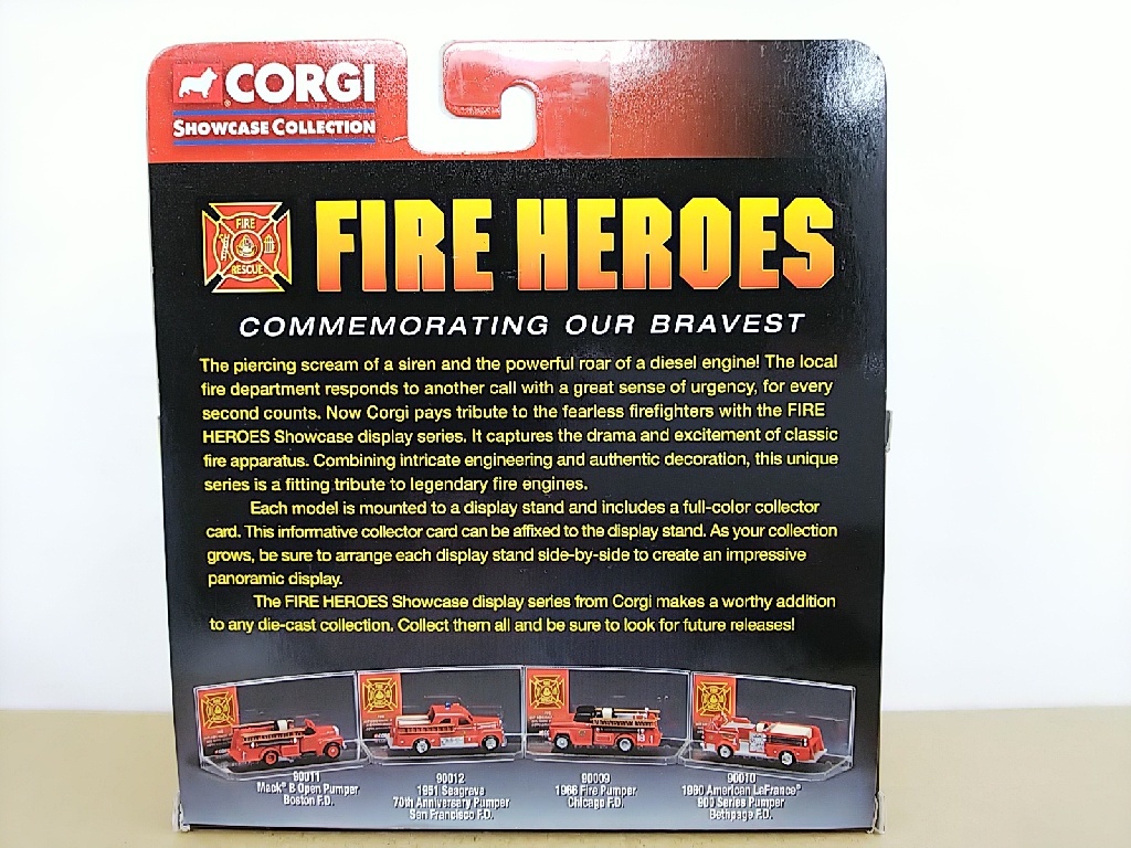 ■ CORGI FIRE HEROESコーギー Cs90043 1951 Seageave 70th Anniversary Pumper 消防車 モデルミニカー_画像7