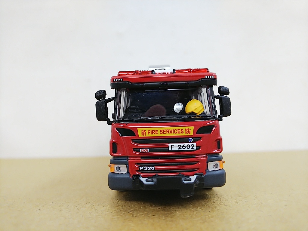 ■ TINY タイニー微影 No.197 SCANIA Major Pump スカニア 香港ポンプ車　消防自動車 ミニカー_画像2