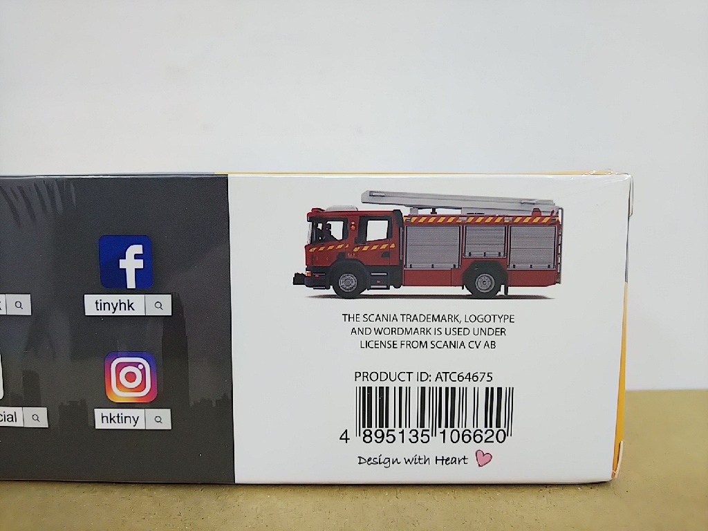 ■ TINY タイニー微影 No.197 SCANIA Major Pump スカニア 香港ポンプ車　消防自動車 ミニカー_画像7