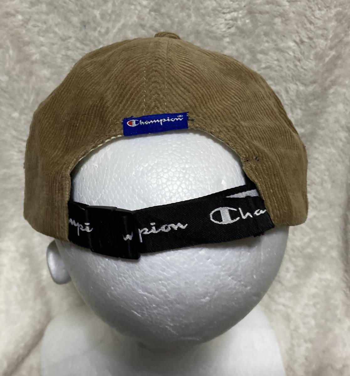 この季節の必需品!![Champion チャンピオン]コーデュロイのスナップバックキャップCAP帽子/フリーサイズ(56.5−58.5cm)ブラウン/男女OK_画像3