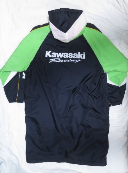 kawasaki Racing カワサキ レーシング ベンチコート M ~ L 裏 kawasaki Racing カワサキ レーシング ベンチコート M ~ L 裏