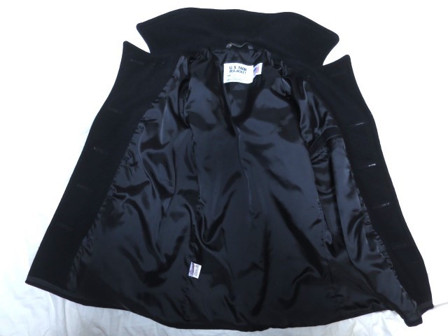 USA製 Schott MOTOR CYCLE ワッペン Pコート 38 M サイズ ダーク USA製 Schott MOTOR CYCLE ワッペン Pコート 38 M サイズ ダーク