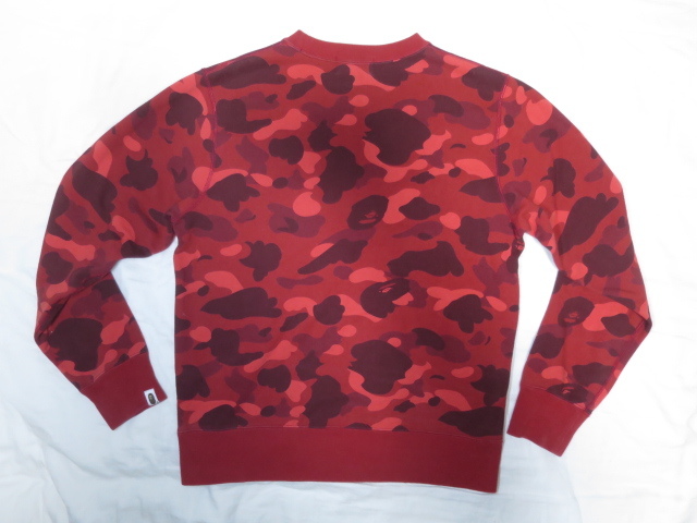 ★ A BATHING APE アベイシングエイプ 1st CAMO スウェット サイズ M レッド 猿迷彩 カモフラ トレーナー_画像7