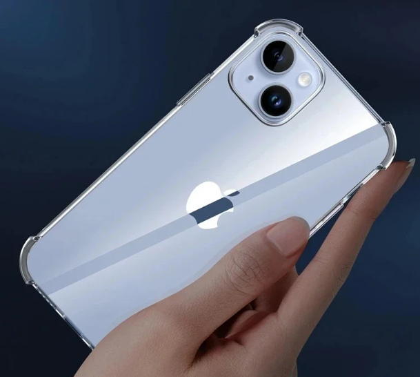 iphone15 Plus クリア ラバー シリコン ショック軽減 ケース カバー 透明 TPU ソフトケース アイフォン 15 プラス スマホケースの画像2