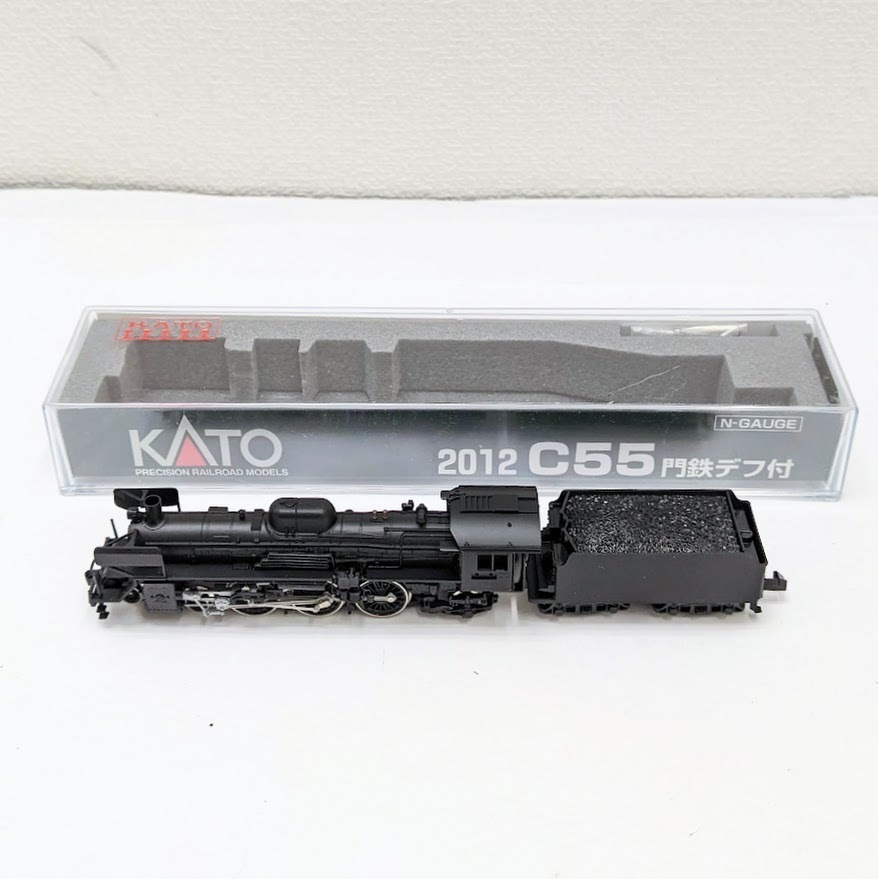 【9818】KATO カトー Nゲージ 2012 C55 門鉄デフ付 機関車 おもちゃ 鉄道 車両 部品付き ケース付き レトロ アンティーク 模型_画像1