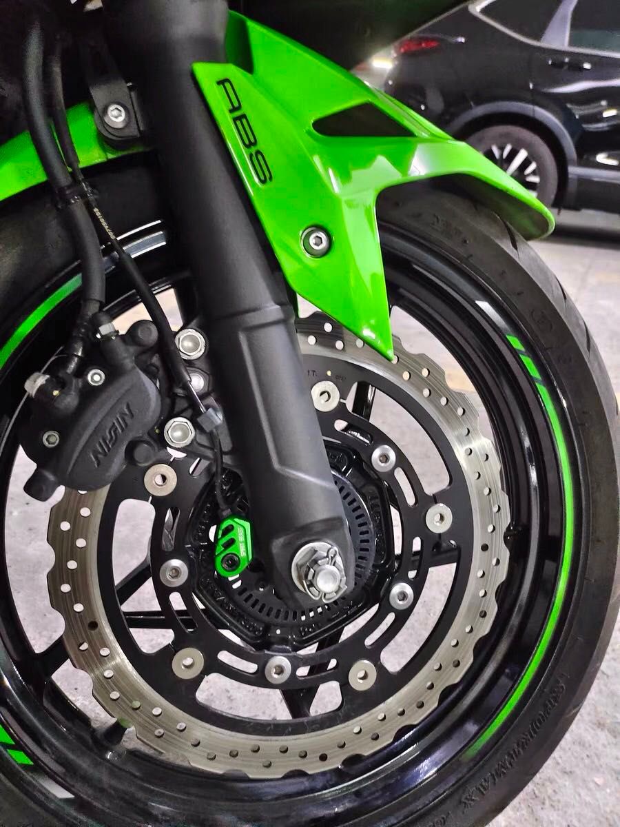 NINJA400 Z400 ABSセンサーガード グリーン