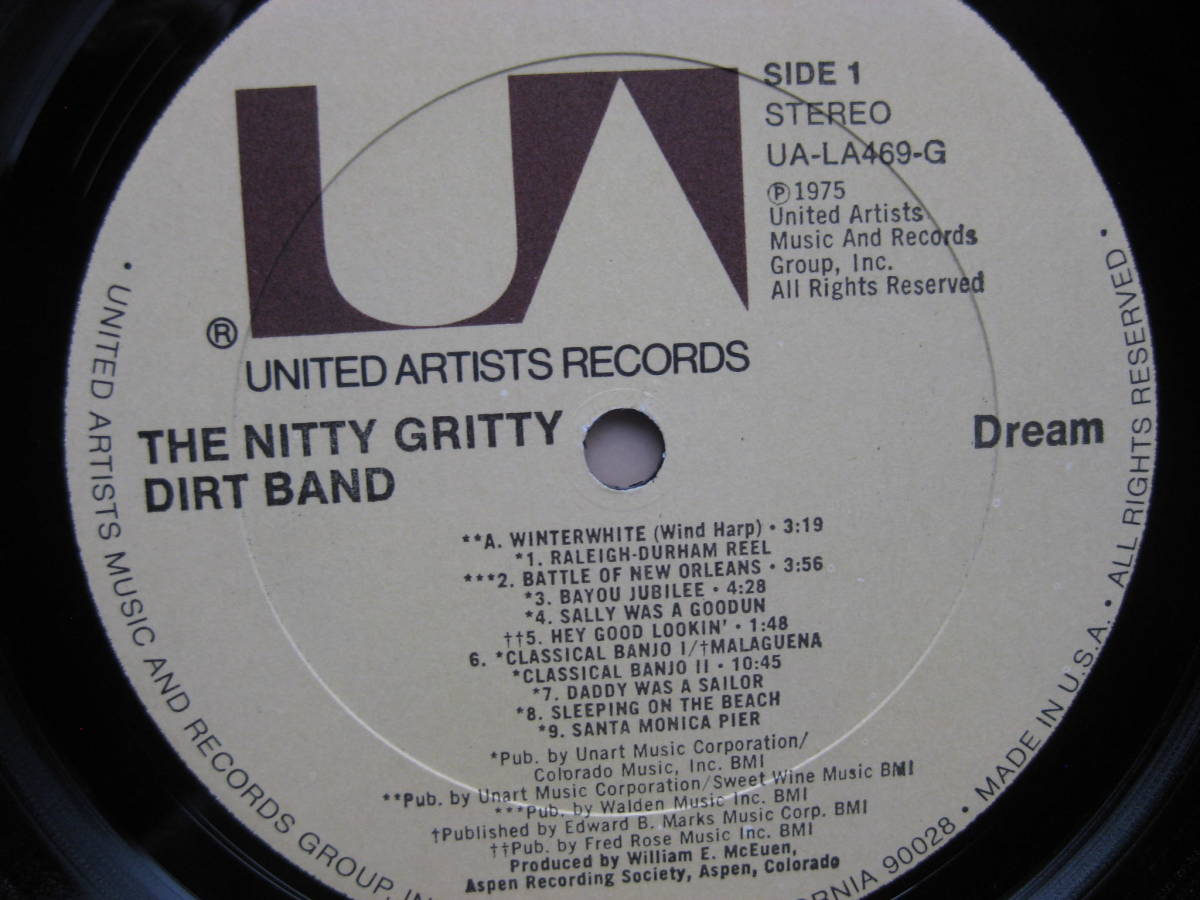 LP THE NITTY GRITTY DIRT BAND ニッティー・グリッティー・ダート・バンド  DREAM .の画像6