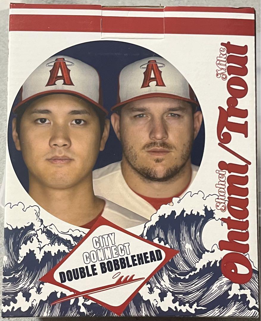 ☆激レア即決☆ エンゼルス 大谷翔平 マイク・トラウト ボブルヘッド MLB フィギュア トラウタニ ドジャース_画像1