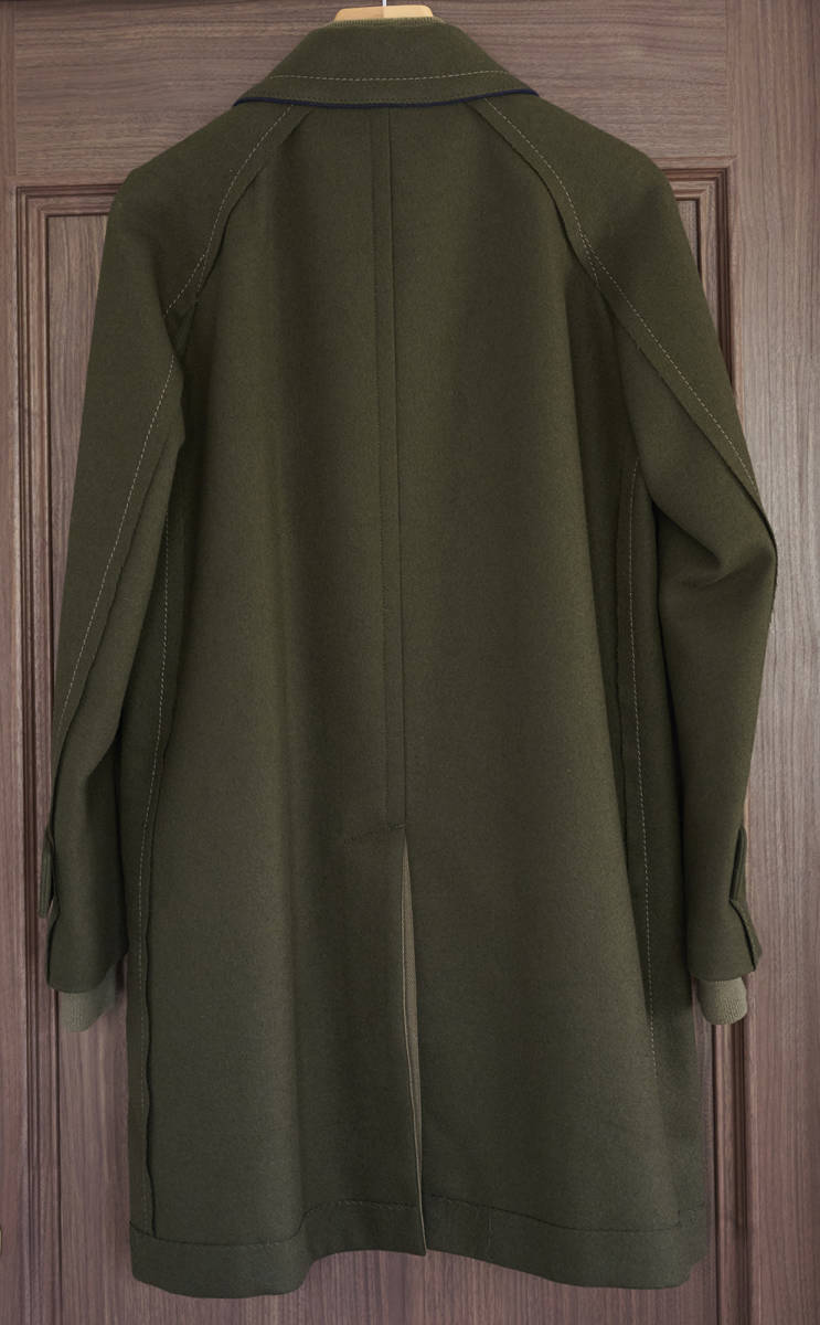 名作 Sacai サカイ 19AW MA-1 DOCKING MELTON STAIN COLLAR COAT 名作 Sacai サカイ 19AW MA-1 DOCKING MELTON STAIN COLLAR COAT