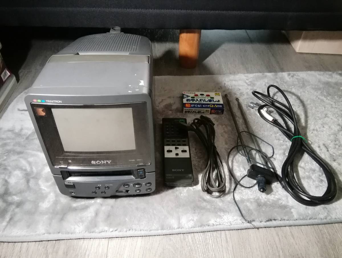 MTM052◆SONY TRINITRON EV-DT1 Video8 COMBO カラー ビデオ テレビ Color VIDEO TV ソニー 88年製◆_画像1