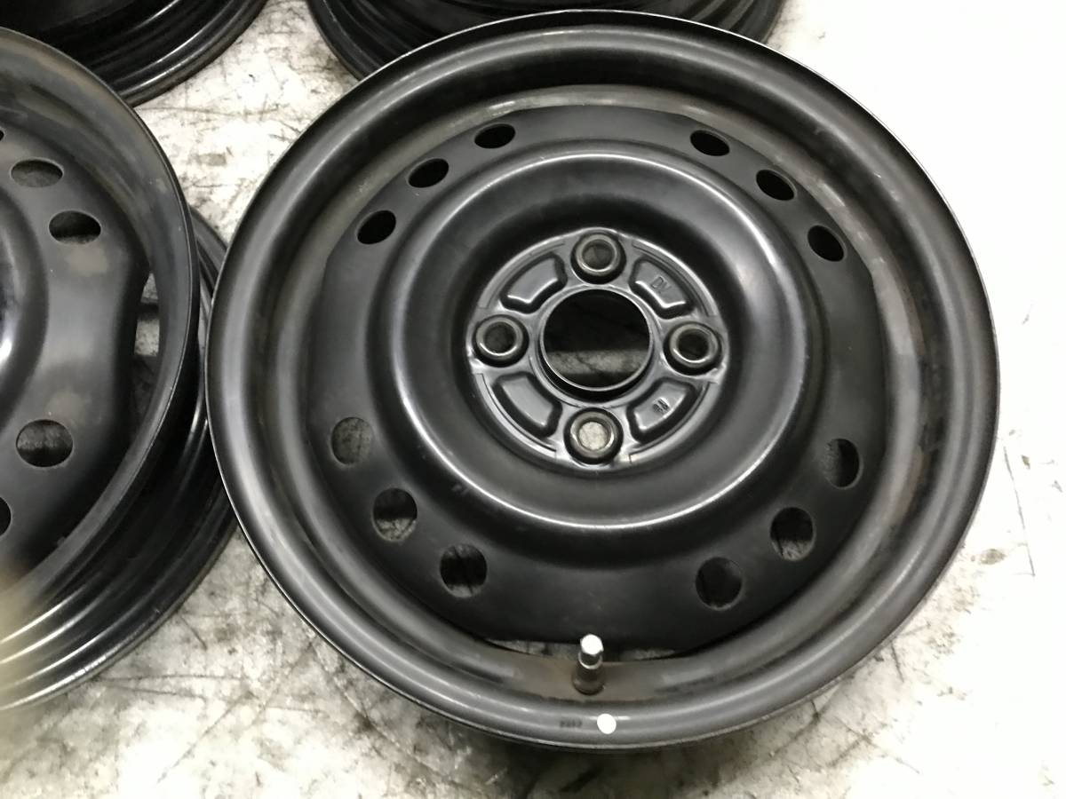 トヨタ ダイハツ純正 14インチ スチールホイール 鉄ホイール 14インチ 14x4.5J ET45 PCD 100 4H ハブ経54 中古 【E-231215】