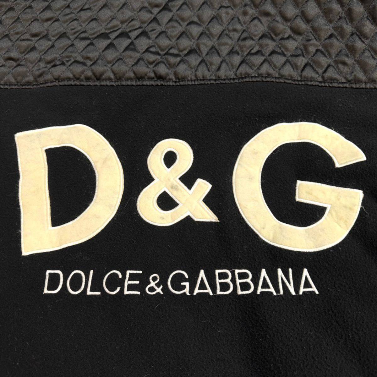 ドルチェ＆ガッバーナ DOLCE&GABBANA キルティングジャケット XLサイズ D&G ドルガバ ビッグロゴ パーカー コート ダウンジャケット 中わた_画像8