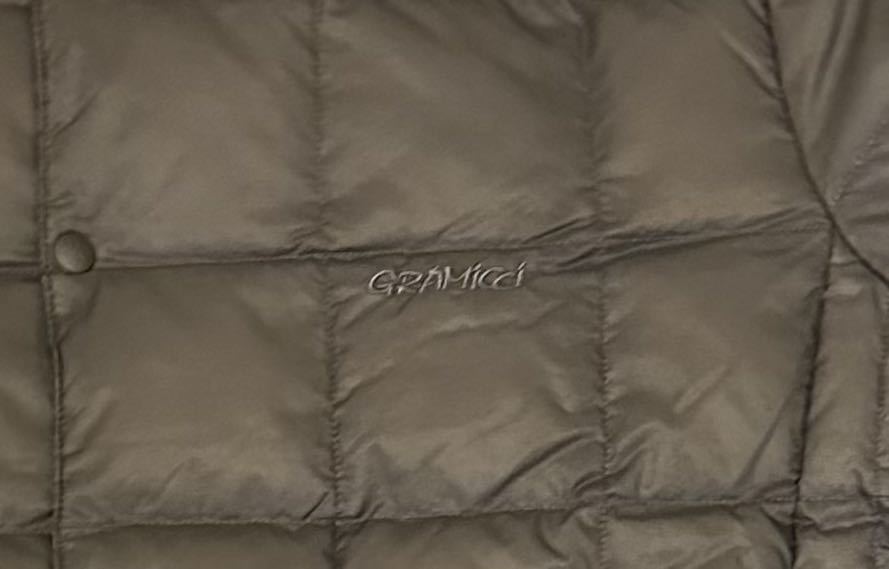 TAION GRAMICCI タイオン グラミチ インナーダウン ジャケット INNER DOWN JACKET G3FU-J101-TG stone grey 2XL 新品_画像3