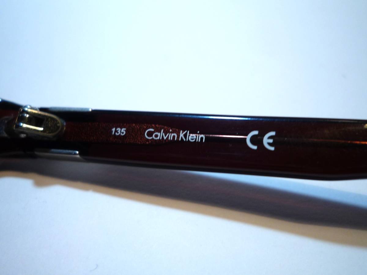 39997 Calvin Klein/カルバンクライン スクエアウェリントン型 サングラス 眼鏡フレーム_画像6